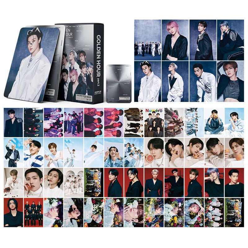 50pcs KPOP ATEEZ Photo laser Card Set β LOMO Style Collector's Edition