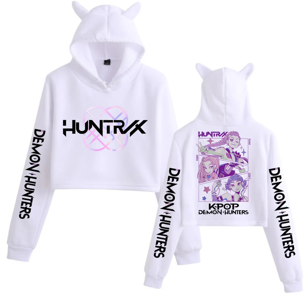 HUNTRX KPOP Demon Hunters Cropped Hoodie – Limited Edition