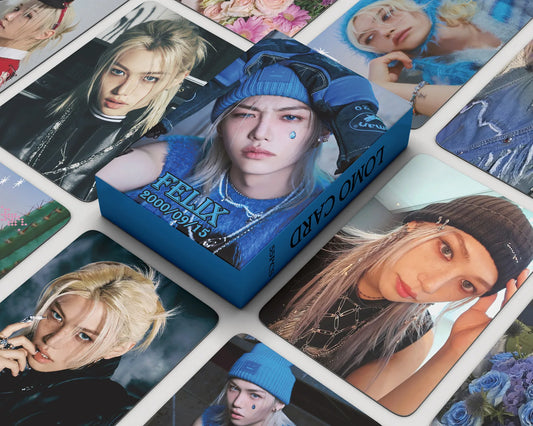 55Pcs/Set Kpop New Album ATE Lomo Card – Felix Photocard Collection