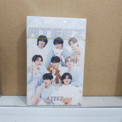 50pcs KPOP ATEEZ Photo laser Card Set – LOMO Style Collector's Edition
