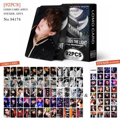 50pcs KPOP ATEEZ Photo laser Card Set – LOMO Style Collector's Edition