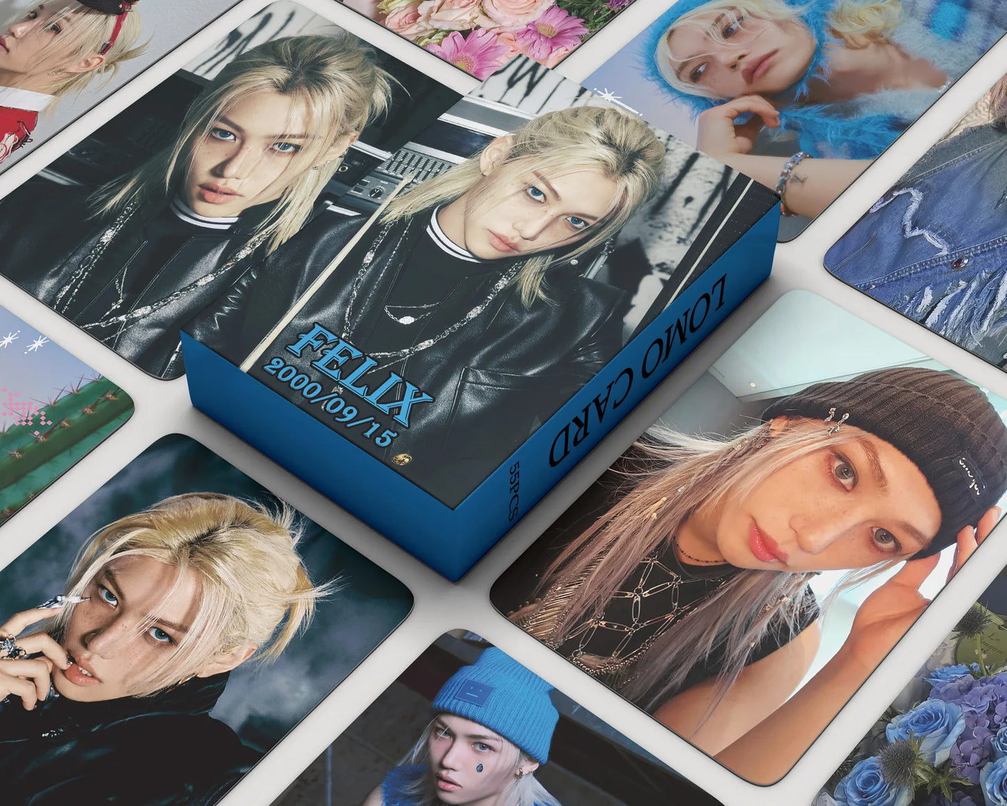 55Pcs/Set Kpop New Album ATE Lomo Card – Felix Photocard Collection