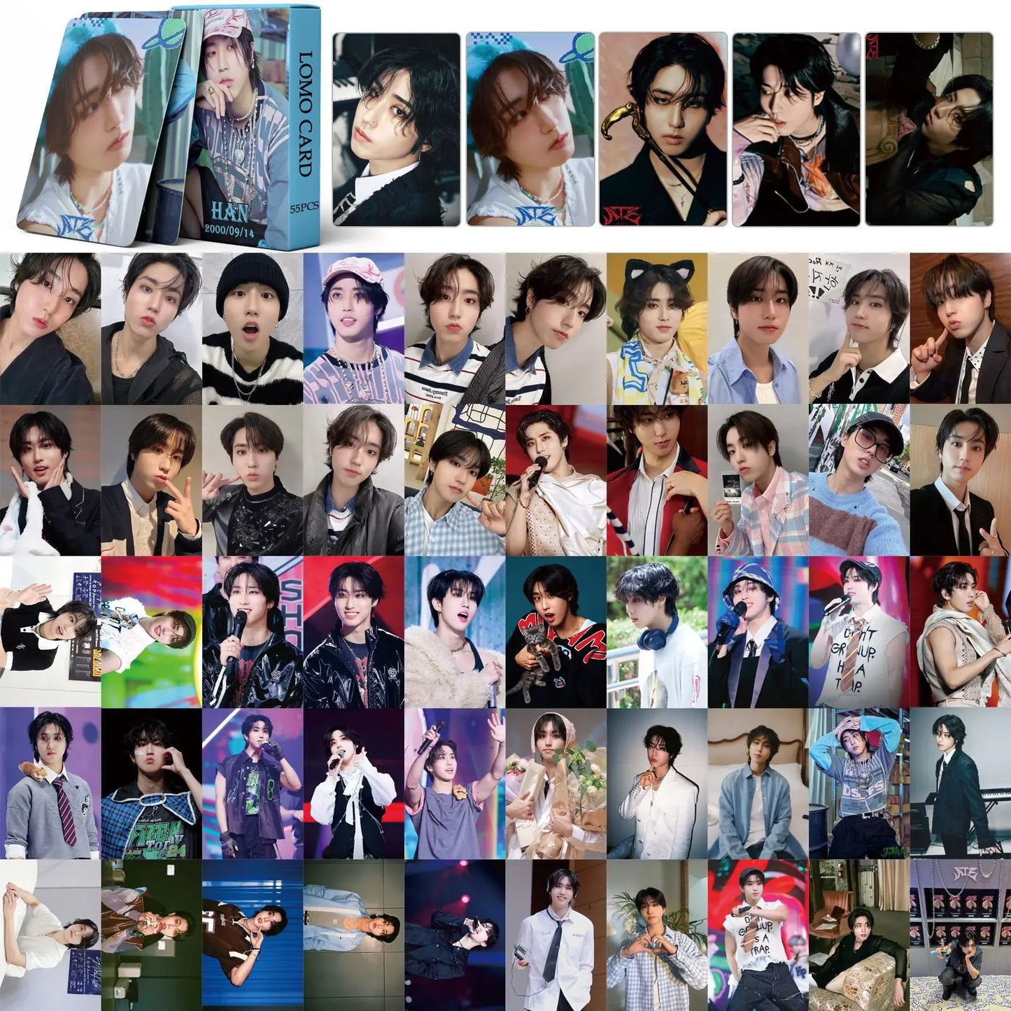 55Pcs/Set Kpop New Album ATE Lomo Card – Felix Photocard Collection