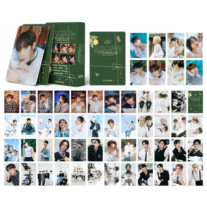 50pcs KPOP ATEEZ Photo laser Card Set – LOMO Style Collector's Edition