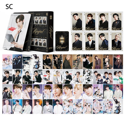 50pcs KPOP ATEEZ Photo laser Card Set – LOMO Style Collector's Edition