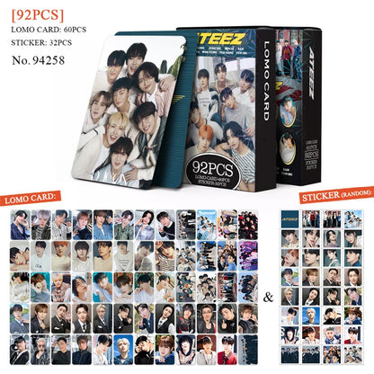 50pcs KPOP ATEEZ Photo laser Card Set – LOMO Style Collector's Edition