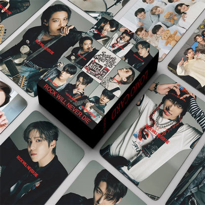50pcs KPOP ATEEZ Photo laser Card Set – LOMO Style Collector's Edition