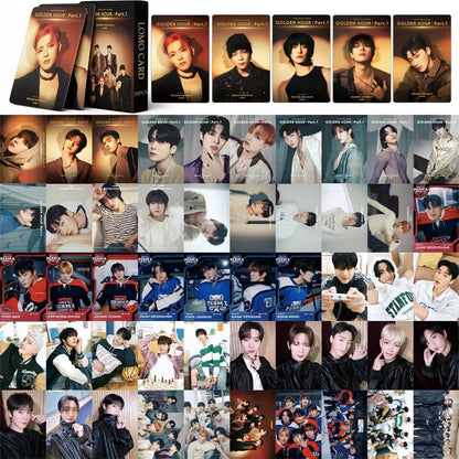 50pcs KPOP ATEEZ Photo laser Card Set – LOMO Style Collector's Edition