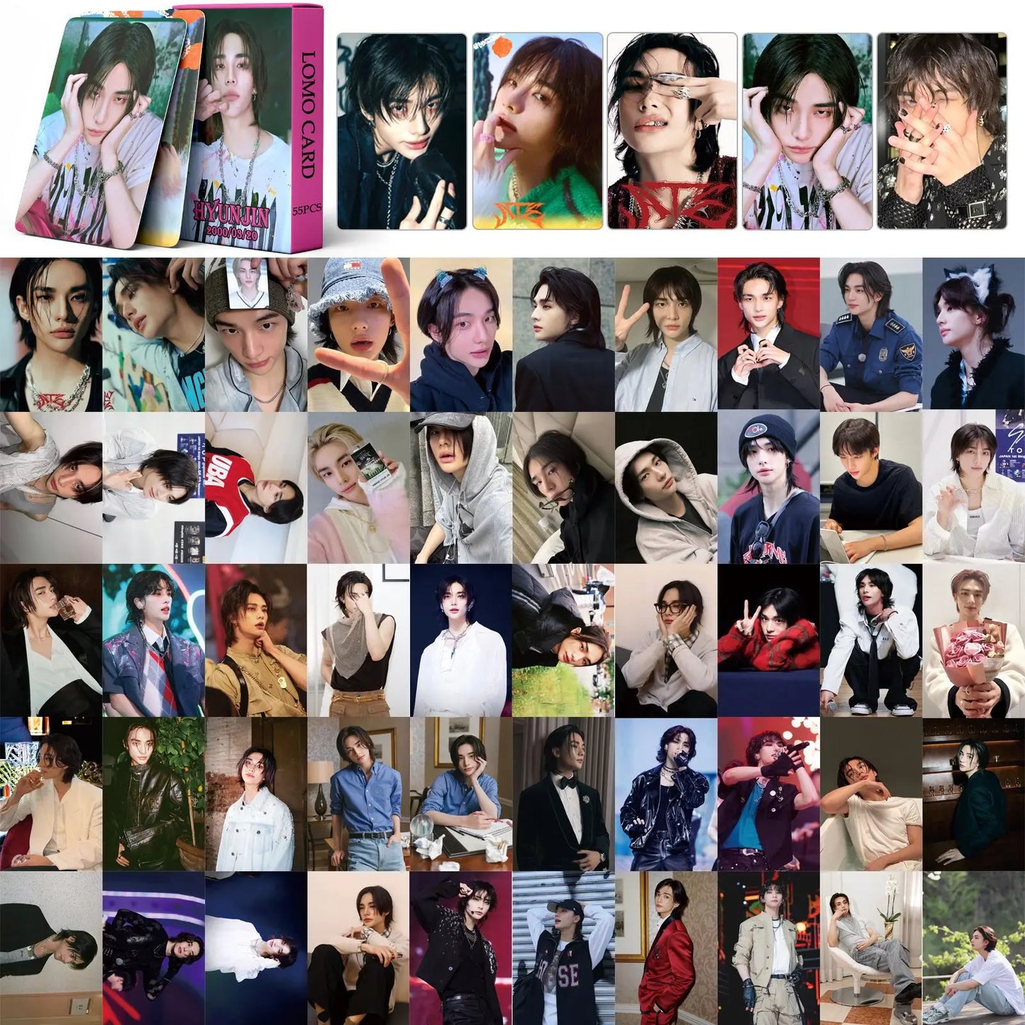 55Pcs/Set Kpop New Album ATE Lomo Card – Felix Photocard Collection